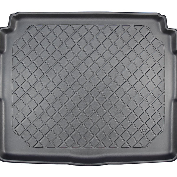 Tapis de coffre Peugeot 3008 II, carrosserie suv, fabrication 11.2016 - 11.2023, coffre inférieur, sans plancher de voiture réglable en hauteur, ne correspond pas au hybrid | 193439GRD