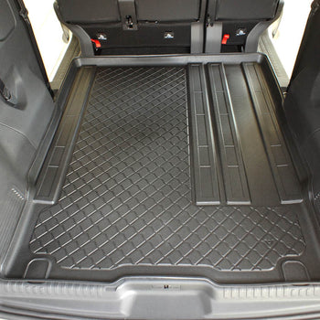 Tapis de coffre Peugeot Expert Traveller Expert III Traveller, carrosserie van, fabrication 01.2016 - présent, empattement moyen l2, derriere 2e rangée de sieges, sièges avant coulissantes | 193515GRD