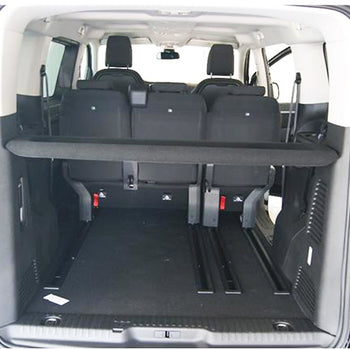 Tapis de coffre Peugeot e-Traveller, carrosserie van, fabrication 01.2016 - présent, empattement moyen l2, derriere 2e rangée de sieges, sièges avant coulissantes | 193515GRD