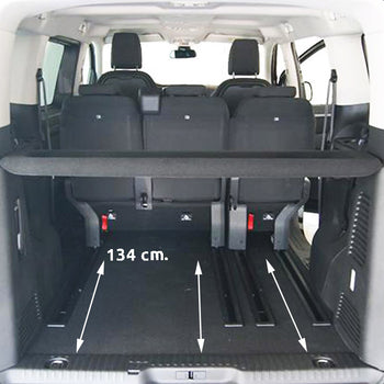 Tapis de coffre Citroen Spacetourer e-, carrosserie van, fabrication 03.2019 - présent, empattement l2 moyen, derriere 2e rangée de sieges (sièges arrière coulissante) | 193519