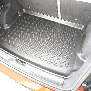 Tapis de coffre Fiat Hybrid, carrosserie berline, fabrication 01.2024 - présent, coffre supérieur, plancher variable en la position la plus haute | 193775BSC