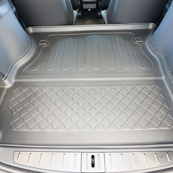 Tapis de coffre Tesla Model X Facelift, carrosserie suv, fabrication 01.2021 - présent, 6-7 places, derriere 2e rangée de sieges (3e rangée abaissée) | 193874GRD