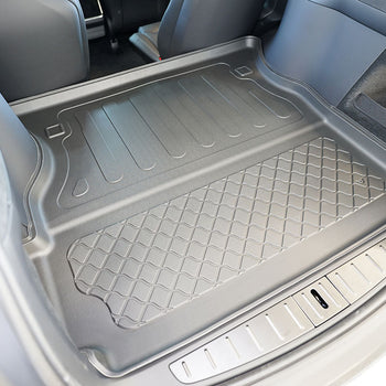 Tapis de coffre Tesla Model X Facelift, carrosserie suv, fabrication 01.2021 - présent, 6-7 places, derriere 2e rangée de sieges (3e rangée abaissée) | 193874GRD