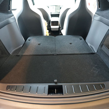Tapis de coffre Tesla Model X Facelift, carrosserie suv, fabrication 01.2021 - présent, 6-7 places, derriere 2e rangée de sieges (3e rangée abaissée) | 193874GRD
