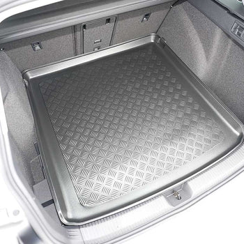 Tapis de coffre Volkswagen Golf 8 MHEV, carrosserie break, fabrication 11.2020 - présent, coffre supérieur, plancher variable en la position la plus haute | 193883bsc