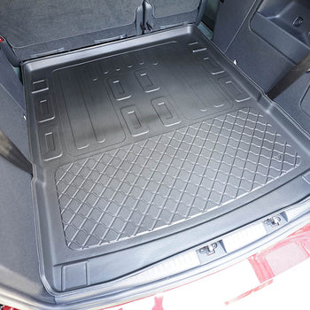 Tapis de coffre Volkswagen Caddy, carrosserie van, fabrication 11.2020 - présent, caddy, life, style, move, derriere 2e rangée de sieges | 193890GRD