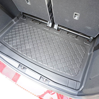 Tapis de coffre Volkswagen Caddy, carrosserie van, fabrication 11.2020 - présent, caddy, life, style, move, derriere 2e rangée de sieges | 193890GRD