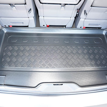 Tapis de coffre Volkswagen T7 Multivan, carrosserie van, fabrication 10.2021 - présent, empattement long, derriere 3e rangée de sieges | 193894BSC