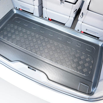 Tapis de coffre Volkswagen T7 Multivan, carrosserie van, fabrication 10.2021 - présent, empattement long, derriere 3e rangée de sieges | 193894BSC