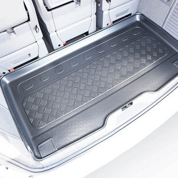 Tapis de coffre Volkswagen T7 Multivan, carrosserie van, fabrication 10.2021 - présent, empattement long, derriere 3e rangée de sieges | 193894BSC