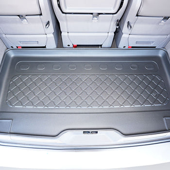 Tapis de coffre Volkswagen T7 Multivan, carrosserie van, fabrication 2022 - présent, empattement long, derriere 3e rangée de sieges | 193894GRD