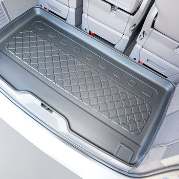 Tapis de coffre Volkswagen T7 Multivan, carrosserie van, fabrication 2022 - présent, empattement long, derriere 3e rangée de sieges | 193894GRD