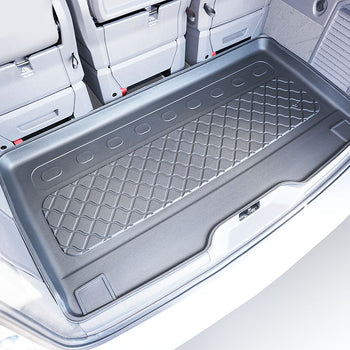 Tapis de coffre Volkswagen T7 Multivan, carrosserie van, fabrication 2022 - présent, empattement long, derriere 3e rangée de sieges | 193894GRD
