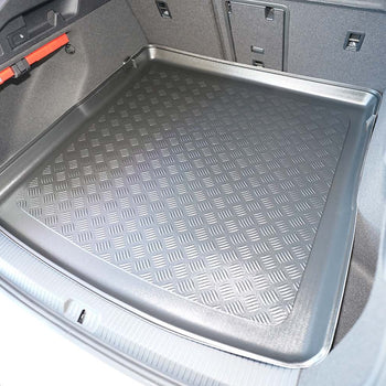 Tapis de coffre Volkswagen ID .7, carrosserie break, fabrication 06.2024 - présent, coffre supérieur, plancher variable en la position la plus haute | 193903BSC