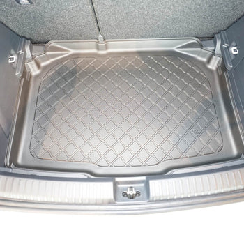 Tapis de coffre Skoda Fabia IV, carrosserie berline, fabrication 09.2021 - présent, coffre inférieur, sans/sous plancher variable | 193990GRD