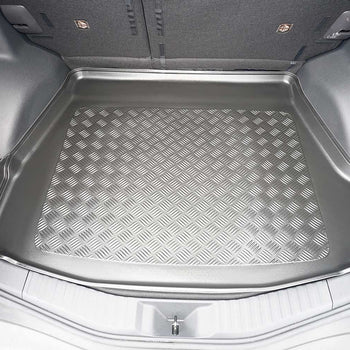 Tapis de coffre Subaru Solterra EV, carrosserie suv, fabrication 11.2022 - présent, coffre supérieur, avec oreilles latérales amovibles pour subwoofer | 194282BSC