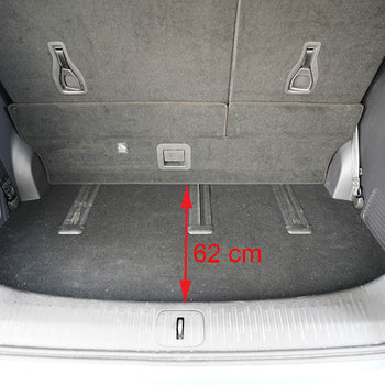 Tapis de coffre Maxus EV, carrosserie van, fabrication 06.2022 - présent, 7 places, derriere 3e rangée de sieges, banquette arrière vers l'avant | 194322GRD