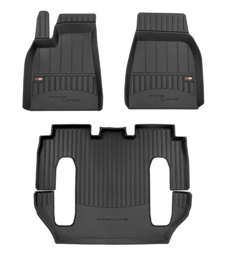 Tapis avec bords relevés Tesla Model X, fabrication 10.2016 - 12.2020, carrosserie suv | 3D408630