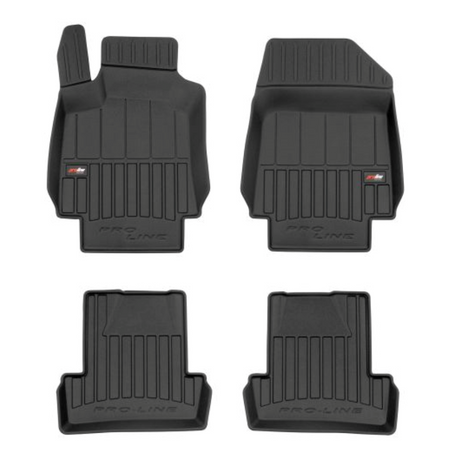 Tapis avec bords relevés Renault Clio III, fabrication 09.2005 - 09.2012, carrosserie berline | 3D409651