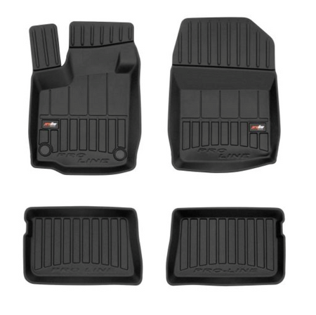 Tapis avec bords relevés Renault Twingo II, fabrication 06.2007 - 07.2014, carrosserie berline | 3D426467