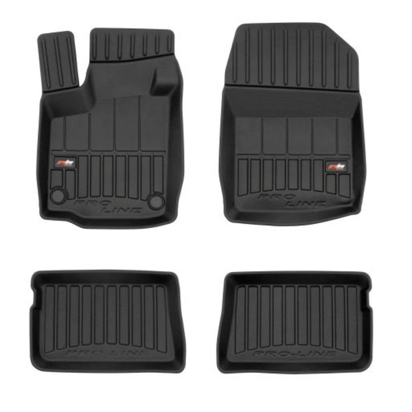Tapis avec bords relevés Renault Twingo II, fabrication 06.2007 - 07.2014, carrosserie berline | 3D426467