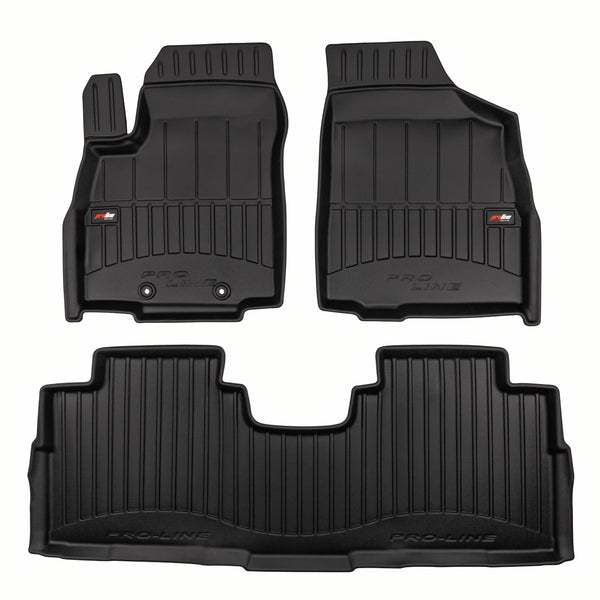 Tapis avec bords relevés Forthing U-Tour, fabrication 2024 - présent, carrosserie minibus 1 et 2 ème file de sièges | 3D800817