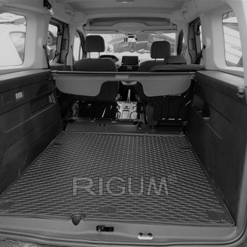 Tapis de coffre Peugeot Rifter, carrosserie van, fabrication 06.2018 - présent, empattement l2, 5 places | 404005