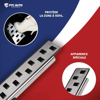 Protection en acier inoxydable pour pédale repos-pied Peugeot Partner III, fabrication 06.2018 - présent, carrosserie van | 32-4076