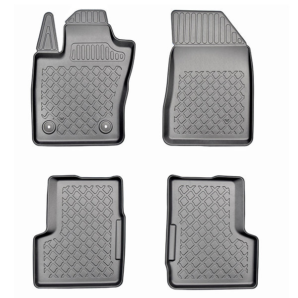 Tapis avec bords relevés Jeep Renegade, fabrication 09.2014 - 06.2018, carrosserie suv ne correspond pas au modèle 4xe plug-in-hybrid | 602689