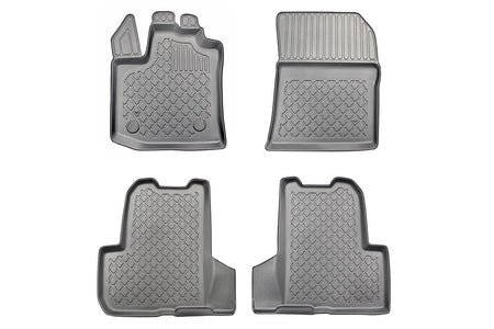 Tapis avec bords relevés Dacia Lodgy, fabrication 07.2012 - présent, carrosserie break 5-7 places, sans 3 ème file de sièges | 603052