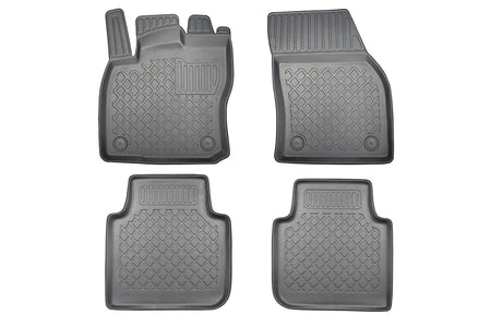 Tapis avec bords relevés Skoda Kodiaq, fabrication 03.2017 - présent, carrosserie suv 5-7 places, sans 3 ème file de sièges | 603293