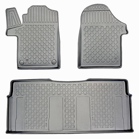 Tapis avec bords relevés Mercedes Vito e W447, fabrication 11.2020 - présent, carrosserie van hors 3ème rangée | 603352
