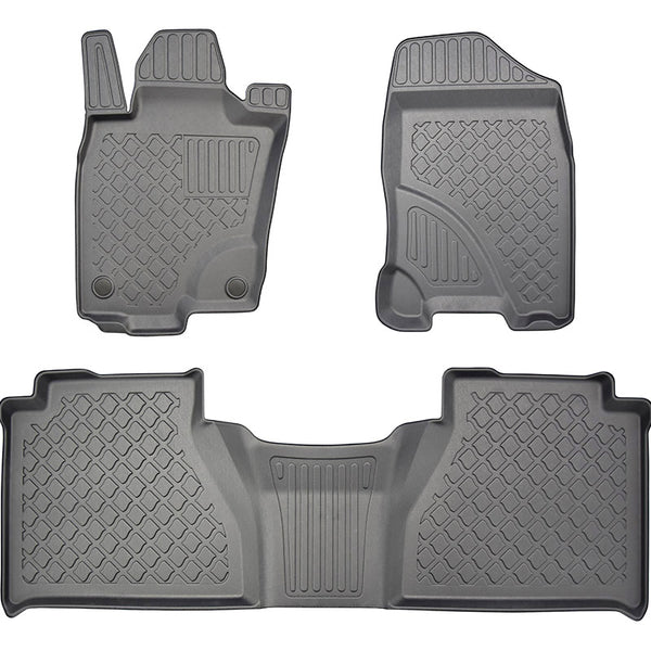 Tapis avec bords relevés Mercedes Classe X Clasa X, fabrication 01.2016 - présent, carrosserie pick-up sans l'extincteur fixé au passager de droite | 603361