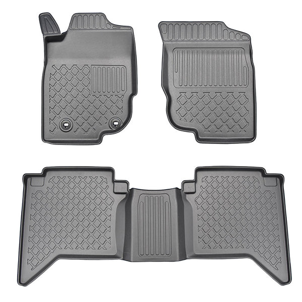 Tapis avec bords relevés Toyota N2, fabrication 2006 - 08.2016, carrosserie pick-up cabine double | 603378