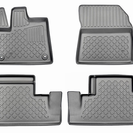 Tapis avec bords relevés Peugeot Rifter, fabrication 06.2018 - présent, carrosserie van 5-7 places, sans 3 ème file de sièges | 603440
