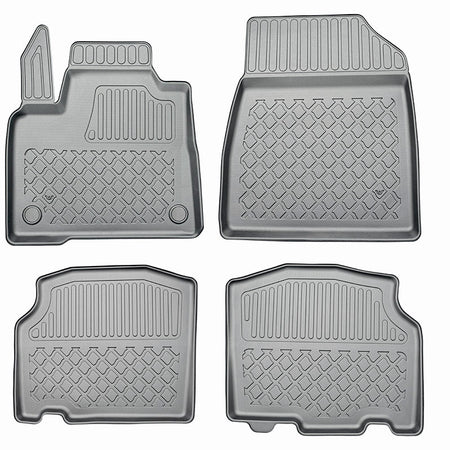 Tapis avec bords relevés Renault Kangoo III, fabrication 06.2021 - présent, carrosserie van empattement court et long, ne correspond pas au modèle électrique | 604009