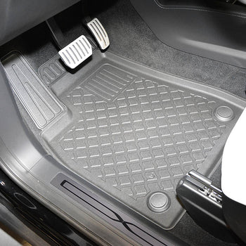 Tapis avec bords relevés Tesla Model X, fabrication 10.2016 - 12.2020, carrosserie suv 6-7 places, tapis de voiture avant | 653861