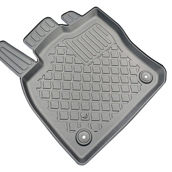 Tapis avec bords relevés Volkswagen Caddy, fabrication 11.2020 - présent, carrosserie van 5-7 places, sans 3 ème file de sièges | 603886