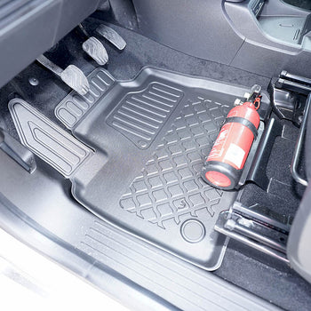 Tapis avec bords relevés Mercedes T-Class, fabrication 04.2022 - présent, carrosserie van empattement court et long, ne correspond pas au modèle électrique | 604009