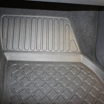 Tapis avec bords relevés Skoda Kodiaq, fabrication 03.2017 - présent, carrosserie suv 5-7 places, sans 3 ème file de sièges | 603293