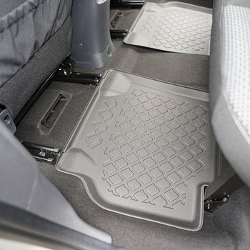 Tapis avec bords relevés Renault Kangoo II, fabrication 2008 - 04.2021, carrosserie van 5-7 places, empattement l1, sans 3 ème file de sièges | 603028