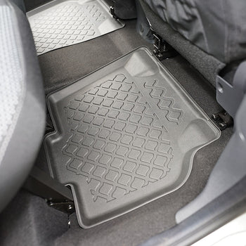 Tapis avec bords relevés Renault Kangoo II, fabrication 2008 - 04.2021, carrosserie van 5-7 places, empattement l2, sans 3 ème file de sièges | 603028