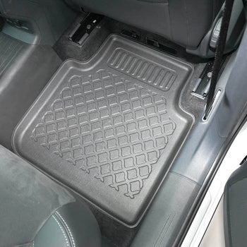Tapis avec bords relevés Skoda Kodiaq, fabrication 03.2017 - présent, carrosserie suv inclusivement facelift, sans 3 ème file de sièges | 603293