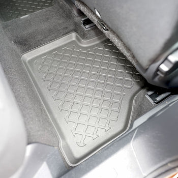 Tapis avec bords relevés Volkswagen Caddy, fabrication 11.2020 - présent, carrosserie van 5-7 places, sans 3 ème file de sièges | 603886