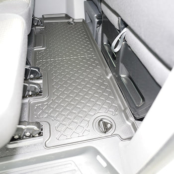 Tapis avec bords relevés Volkswagen T6 .1 Multivan, fabrication 2019 - présent, carrosserie van empattement long, rangée 2 | 683105