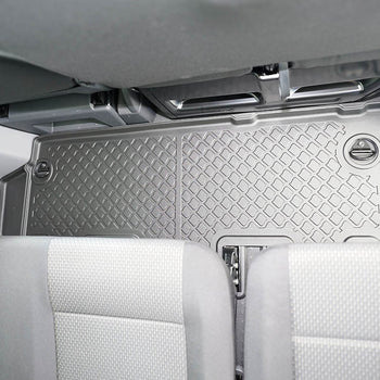 Tapis avec bords relevés Volkswagen T6 .1 Caravelle, fabrication 2019 - présent, carrosserie van empattement court, 2 ème file de sièges | 683105