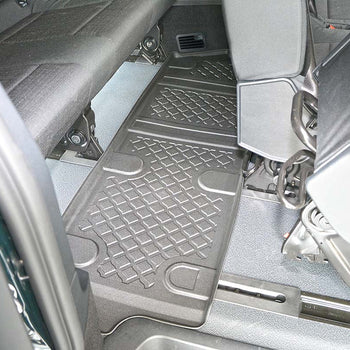 Tapis avec bords relevés Mercedes Vito W447, fabrication 10.2014 - présent, carrosserie van empattement extra long, 3 ème file de sièges, sièges fixes | 693353