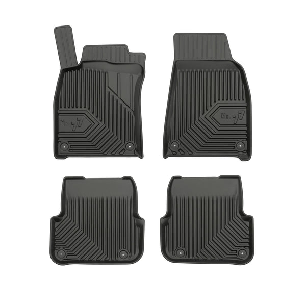 Tapis avec bords relevés Audi A6 C6, fabrication 03.2006 - 2011, carrosserie break après facelift, 34.5 cm de distance entre les fermetures arrière | 77408852