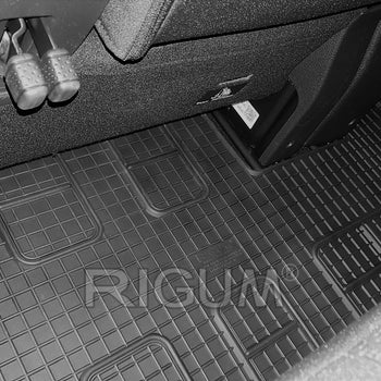 Tapis de voiture Toyota Proace Verso, fabrication 01.2016 - présent, carrosserie van 3 ème file de sièges | 904420