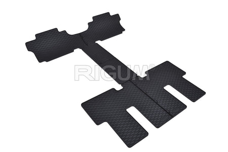 Tapis de voiture Hyundai Staria, fabrication 2022 - présent, carrosserie van 7 places, 2 et 3 ème file de sièges | 905922